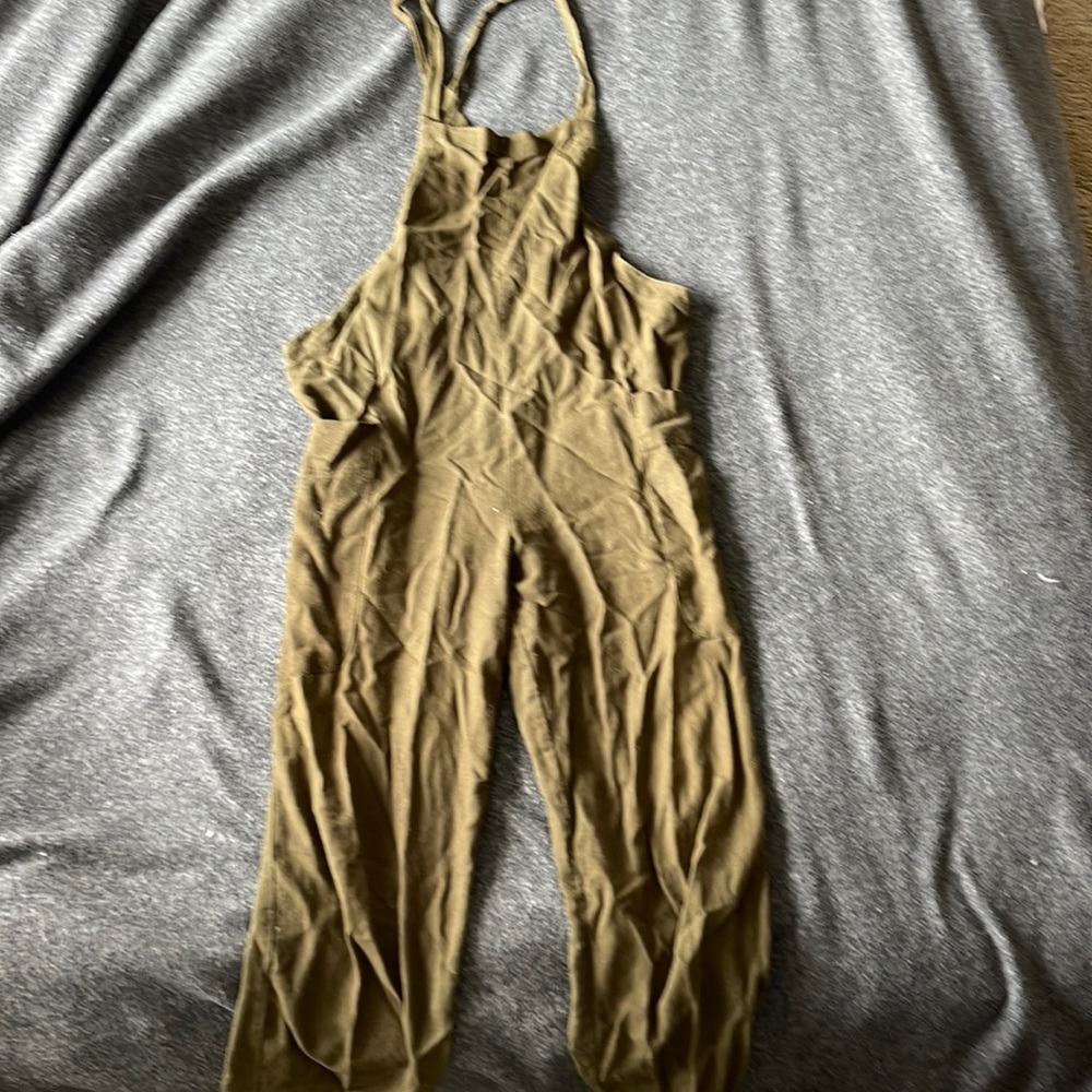 Green jumpsuit